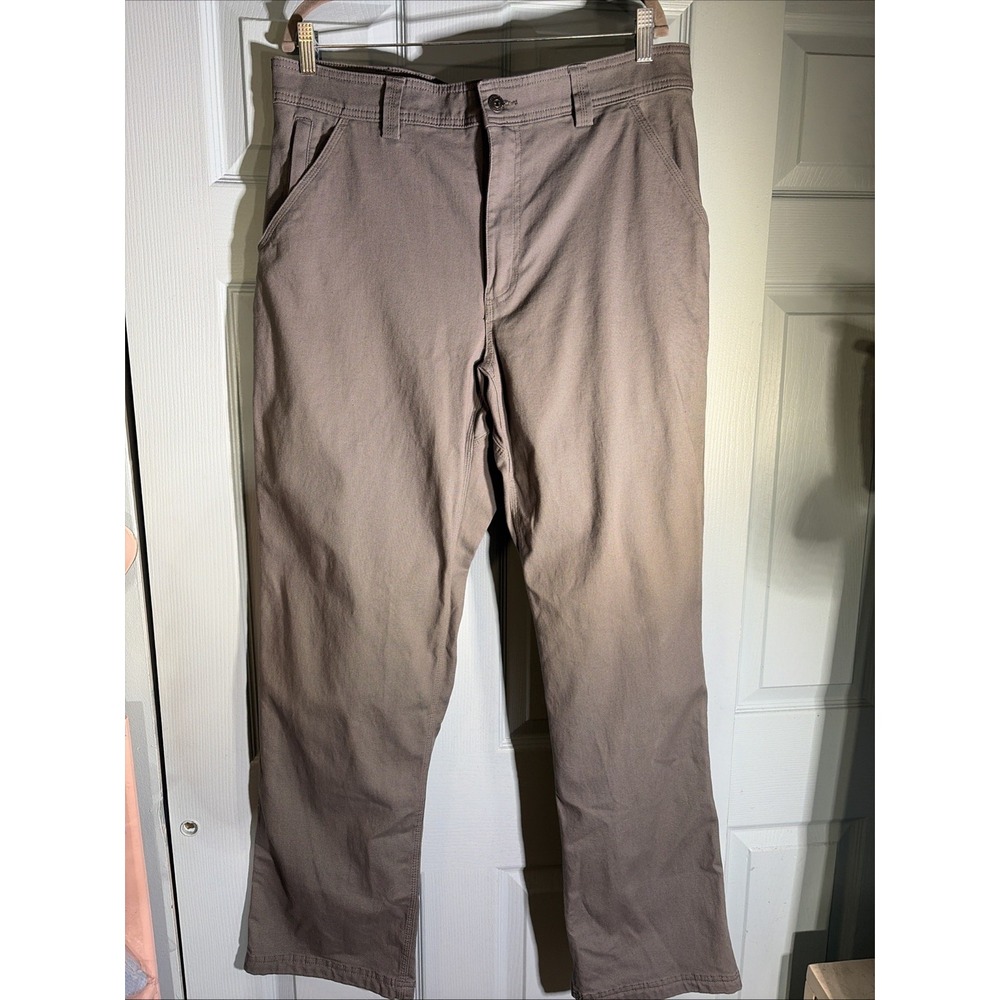 Duluth Trading Co Duluth Flex Fire Hose Work Pants Gray Canvas  Size 36/34.